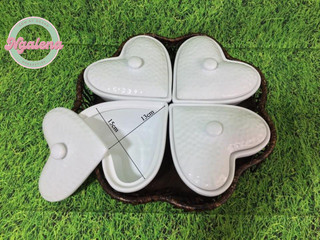 Khay mứt kẹo sứ trắng
