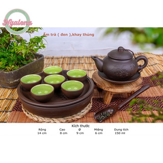 Bộ ấm chén khay đôi tử sa