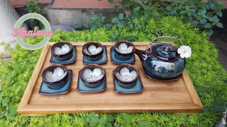 Khay trà tre đẹp (có 3 size)
