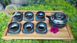 Khay trà tre đẹp (có 3 size)