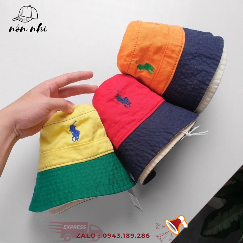 Mũ nón bucket Bô Xô Lô Unisex phối màu thời thượng