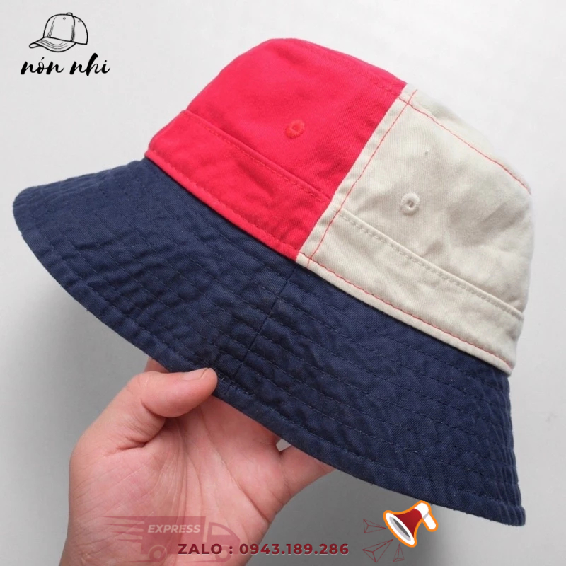 Mũ nón bucket Bô Xô Lô Unisex phối màu thời thượng