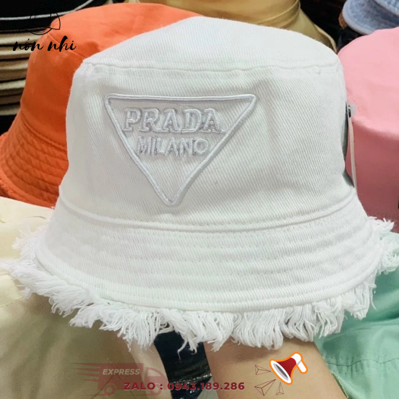 Nón bucket jean Pra tua bụi bặm