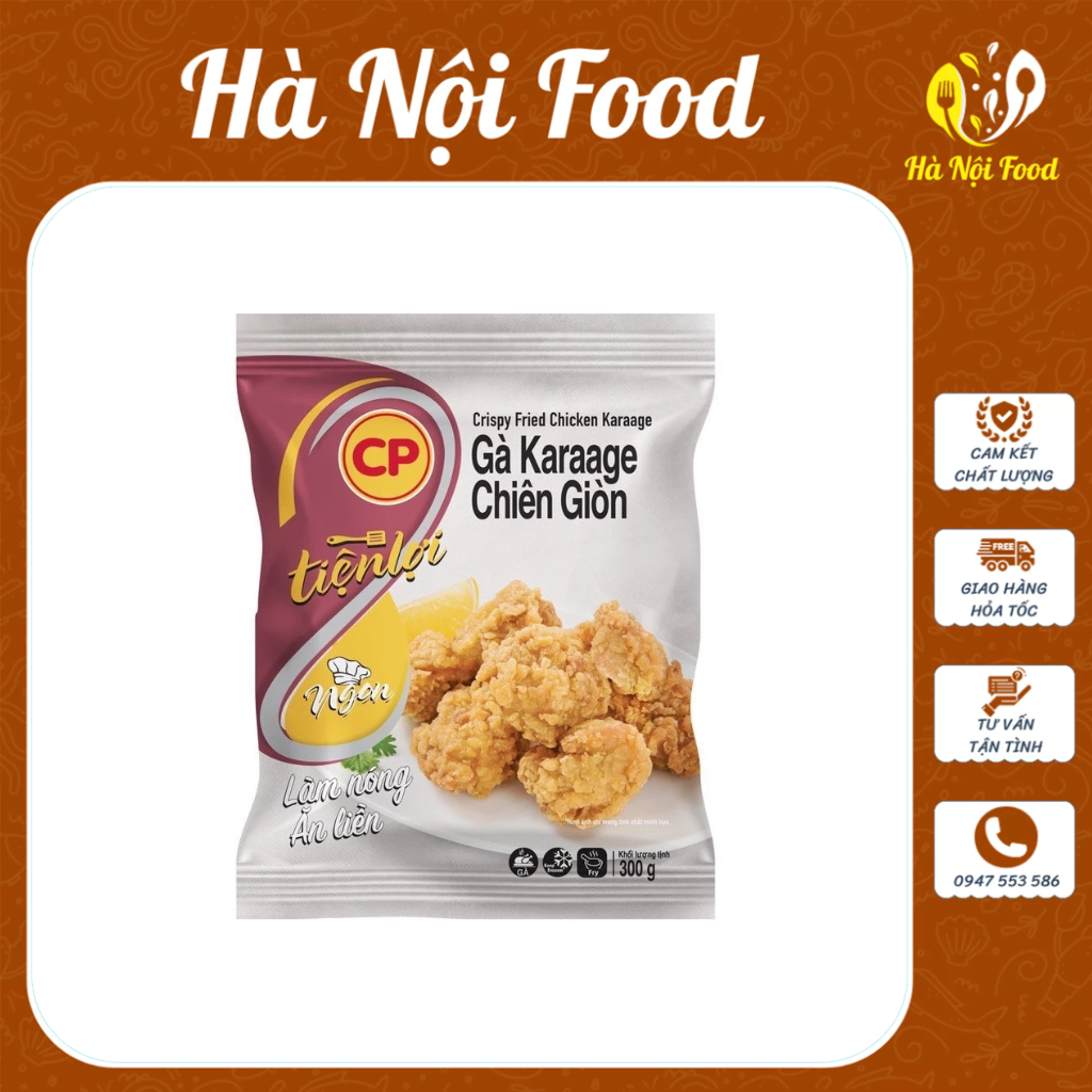 Gà Karaage CP Chiên Giòn 300g Và 1kg - Gà Rán KFC Hãng CP Không Cần Rã Đông Chế Biến Trong Vài Phút