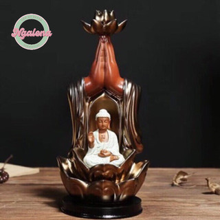 Thác khói trầm hương Niêm hoa vi tiếu Mạ vàng
