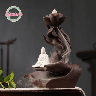Thác khói trầm hương phật thủ quan âm tặng kèm 10 nụ trầm