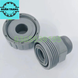 Rắc co pvc phú hải ren ngoài 34/27, 34/21, 34/34, rắc co ren ngoài lắp máy bơm