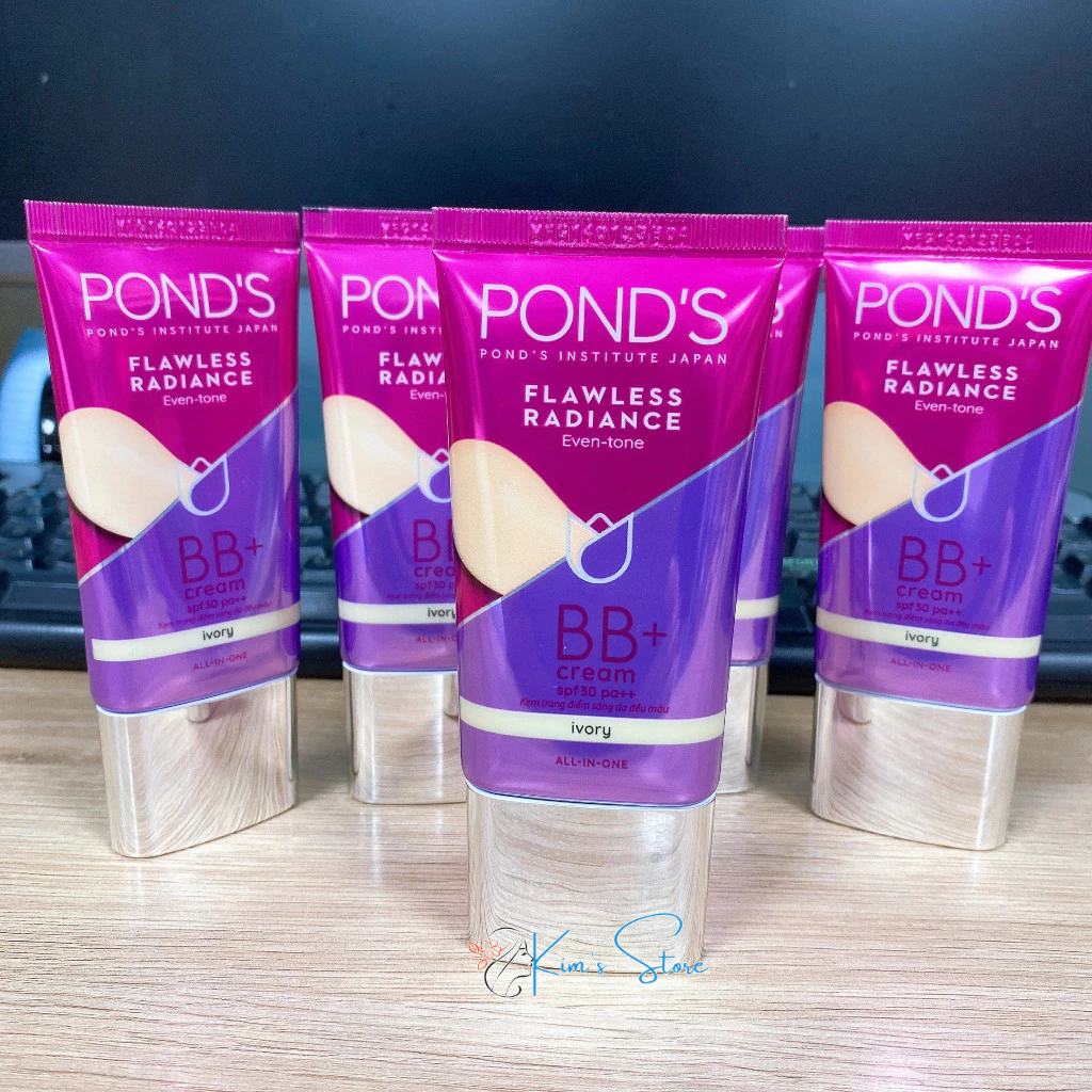 Kem che khuyết điểm BB PONDS Flawless Radiance Derma+ BB Cream SPF30/PA++ kem dưỡng trang điểm POND S 25g