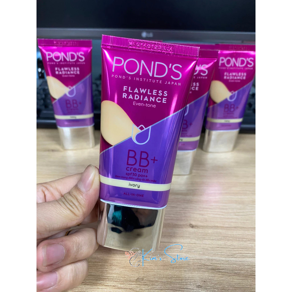 Kem che khuyết điểm BB PONDS Flawless Radiance Derma+ BB Cream SPF30/PA++ kem dưỡng trang điểm POND S 25g