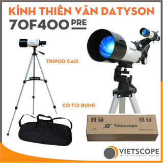 Bộ kính thiên văn khúc xạ datyson 70f400 pre chân đế cao kèm túi đựng