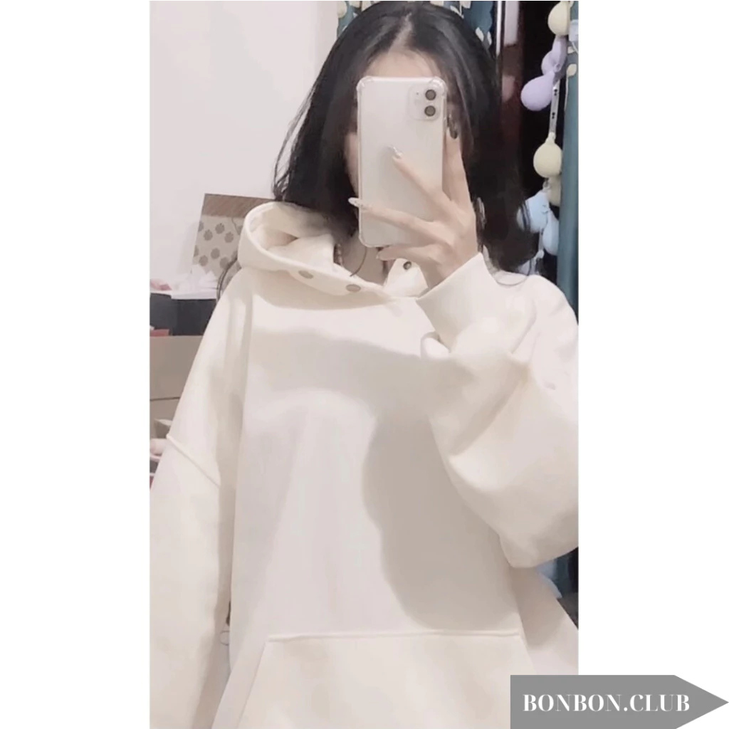 Áo Hoodie Form Rộng Nam Nữ Localbrand Unisex Chất Nỉ Ngoại Siêu Dày Dặn Cúc Bấm Tem Kang Phong Cách Hàn Quốc BONBON.CLUB