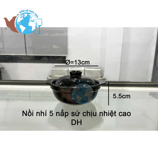 Nồi đất kho quẹt 250ml - hds5 / nồi nhí số 5 chịu nhiệt cao - hàng loại 1 dh