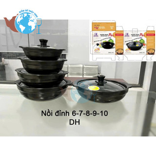 Nồi đất kho thịt nấu canh hầm thơm ngon - NỒI SỨ 10IN 9IN 8IN 7IN 6IN - HÀNG LOẠI 1 CHỊU NHIỆT CAO