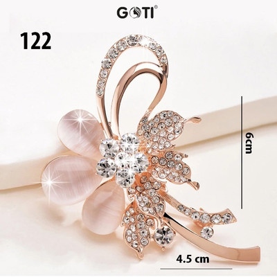 GOTI 08 - Tag Charm Cài Áo Hình Hoa Cao Cấp Phụ Kiện Trang Trí Váy Đầm Dành Cho Nữ Nhiều Mẫu