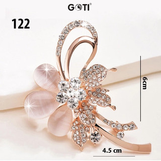 GOTI 08 - Tag Charm Cài Áo Hình Hoa Cao Cấp Phụ Kiện Trang Trí Váy Đầm Dành Cho Nữ Nhiều Mẫu
