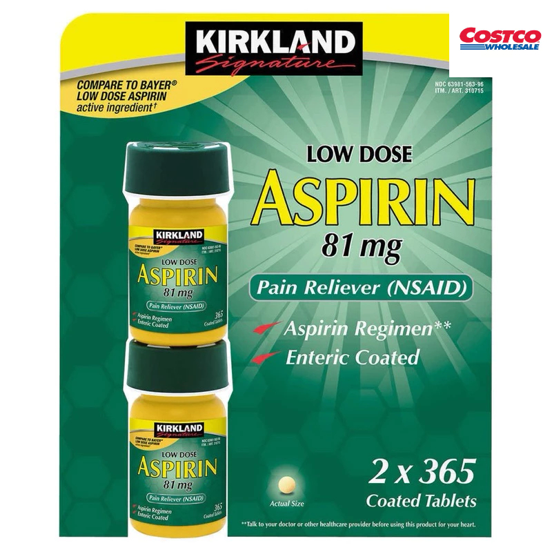 SET 2 chai Aspi81 Kirkland Signature date 2025