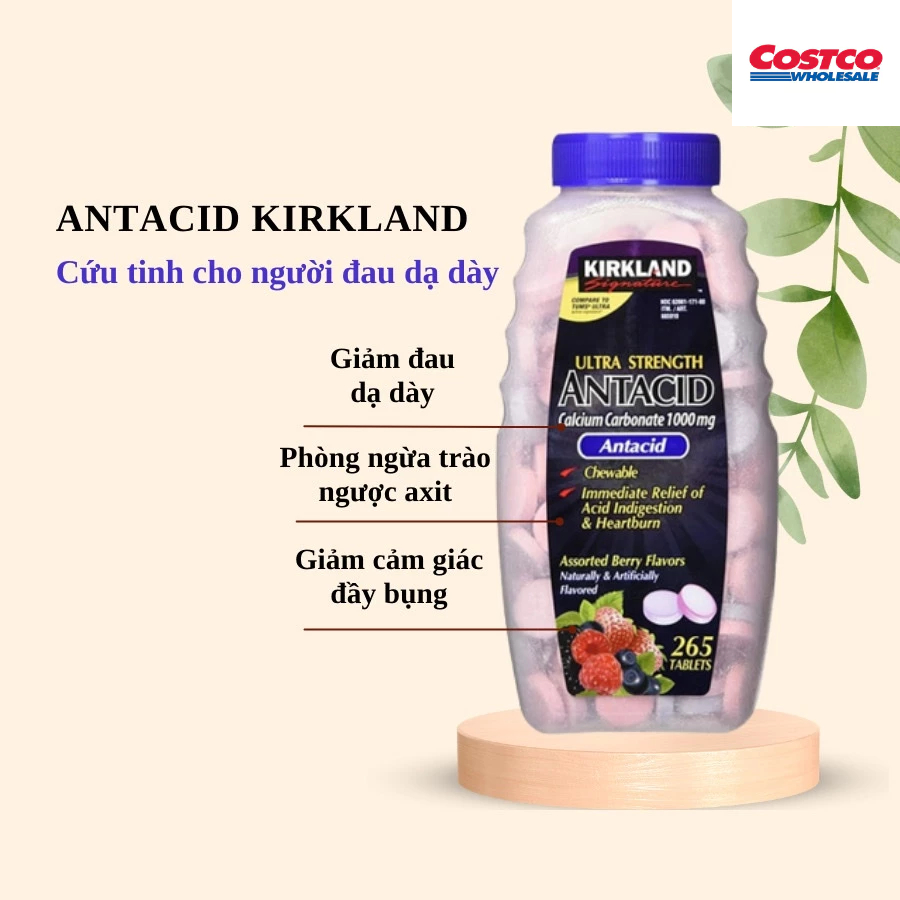 Viên kẹo ngậm Anta.cid chai 265 viên