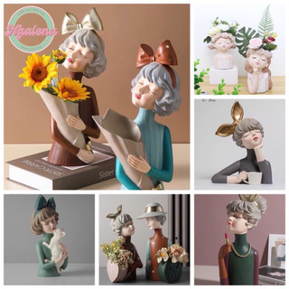 Bình hoa cô gái - Cô gái cắm hoa - Lọ hoa cô gái trang trí siêu xinh