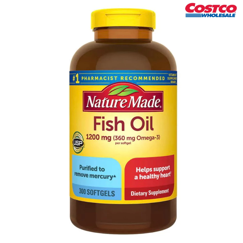 Fish oil 1200mg Nature Made 300 viên
