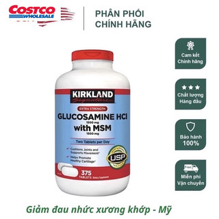 [DATE: 2027] Viên uống Glucosamine HCL 1500mg with MSM 1500mg 375 viên