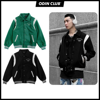 Áo khoác Varsity Box Odin Club, Áo khoác thân dạ - phối da, Local Brand ODIN CLUB