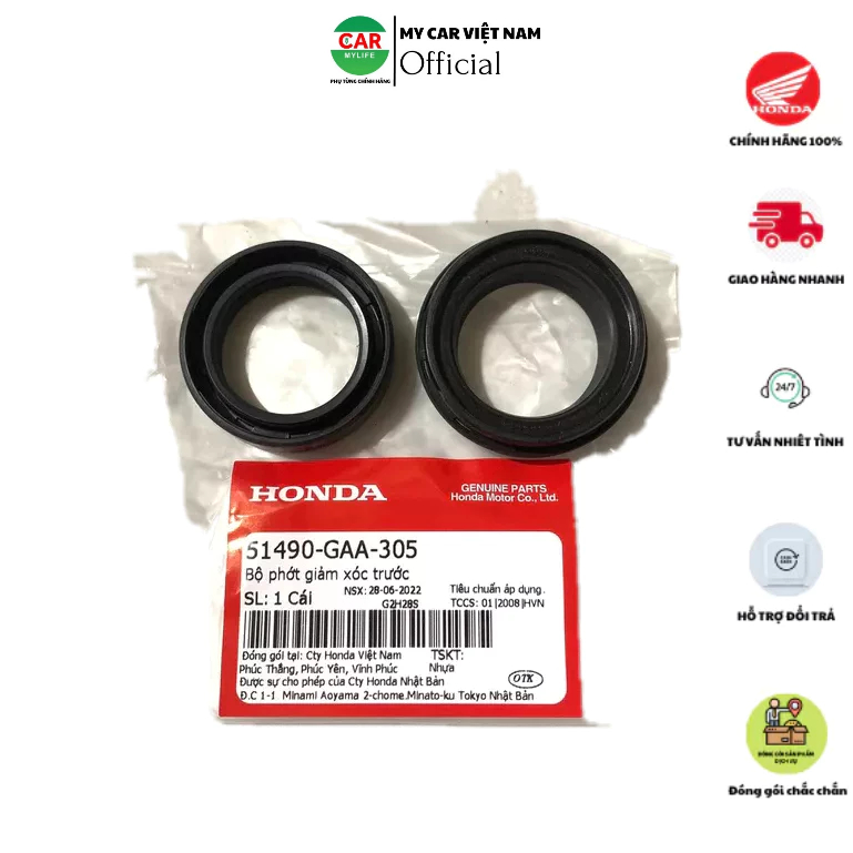 Bộ phớt giảm xóc trước HONDA LEAD 110 / LEAD 125 / WINNER / SH MODE / PCX 125 / MSX 125 /