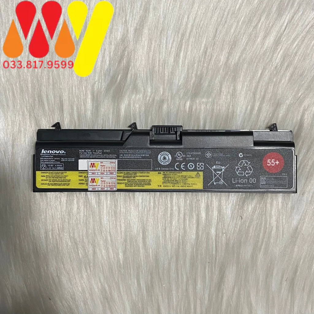 Pin laptop Lenovo ThinkPad T410 T420 T510 T520 W510 W520