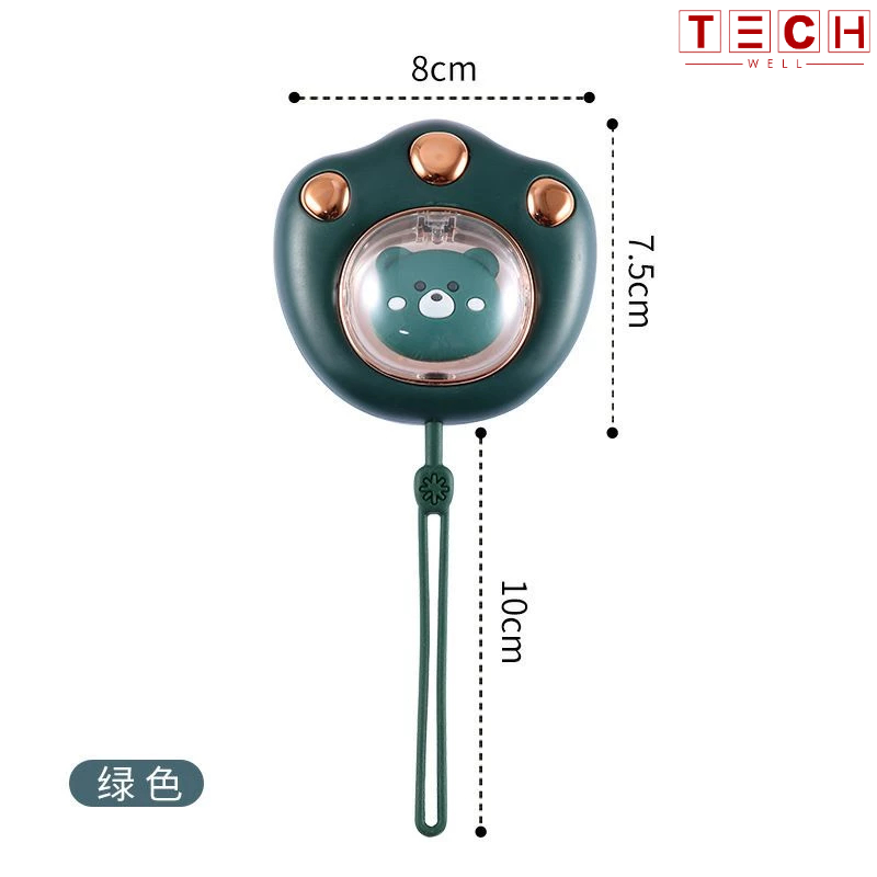 [Mã INCMT15 giảm 15K đơn 99K] Máy Sưởi Mini Cầm Tay Đa Năng TECHWEL Hình Chân Mèo Pin Sạc 2400Mah 4 Tiếng Sử Dụng