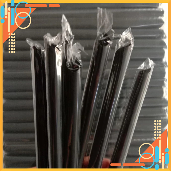 Bịch 500G Ống Hút Trà Sữa Màng Bọc Cao Cấp Phi 6, Phi 8, Phi 12 Đầu Nhọn giá rẻ