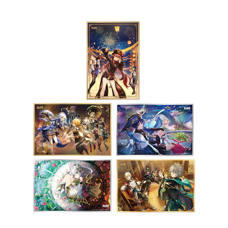 Tranh Trưng Bày Shikishi Cán Mặt Bóng  Acrylic Phiên Bản Genshin Impact