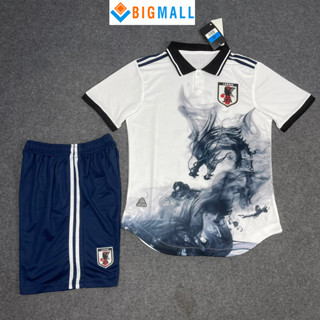 in tên số - Nhật Bản Trắng Hình Rồng, Bộ Quần áo bóng đá gai lưới có cổ bẻ polo chuẩn thi đấu