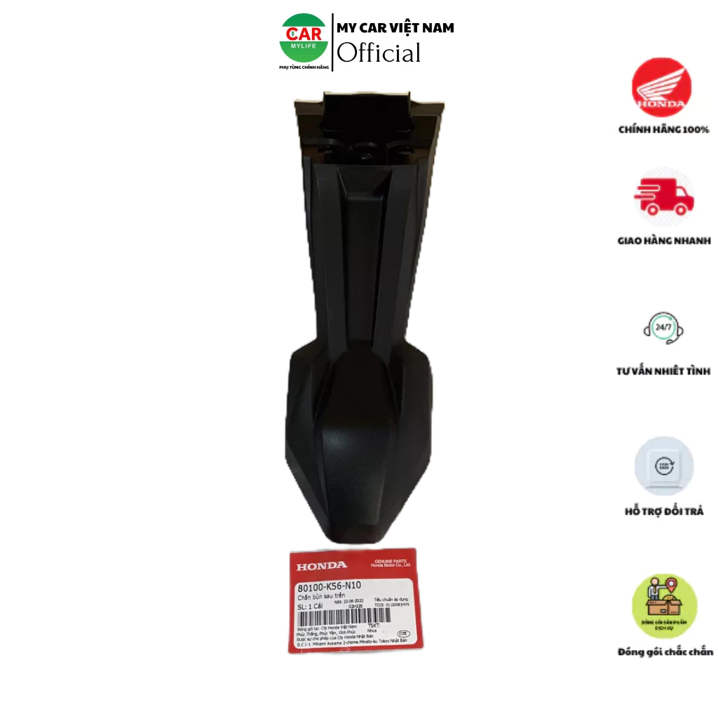 Chắn bùn sau trên HONDA WINNER V1 năm 2016-2018. 80100K56N10