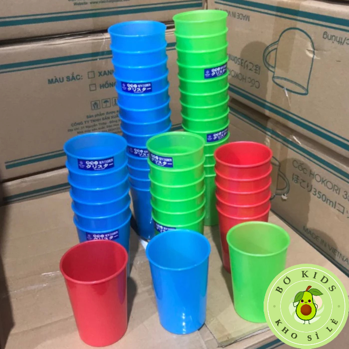 Cốc Nhựa Uống Nước Trà Đá Tem Xanh Việt Nhật 300Ml Mã 6213
