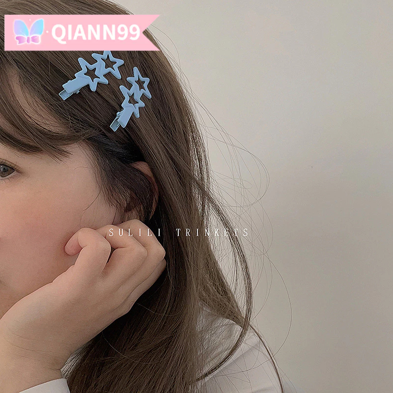 💓Qiann💓Kẹp TóC HìNh Ngôi Sao KiểU HàN QuốC 9 MàU ThờI Trang Cho Nữ