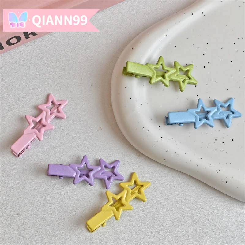 💓Qiann💓Kẹp TóC HìNh Ngôi Sao KiểU HàN QuốC 9 MàU ThờI Trang Cho Nữ