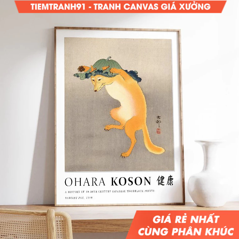 Tranh treo tường, Japanese Animal, Japanese Wall Art, Ohara Koson, Japanese Decor, Vintage Art, Livi
