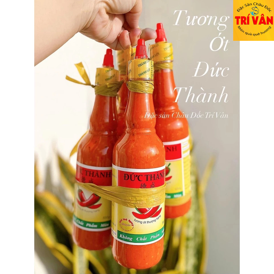 Tương Ớt Đức Thành (Thành Lợi cũ Chính gốc) Chai 550Gr Đặc Sản Châu Đốc Trí Vân - TV37