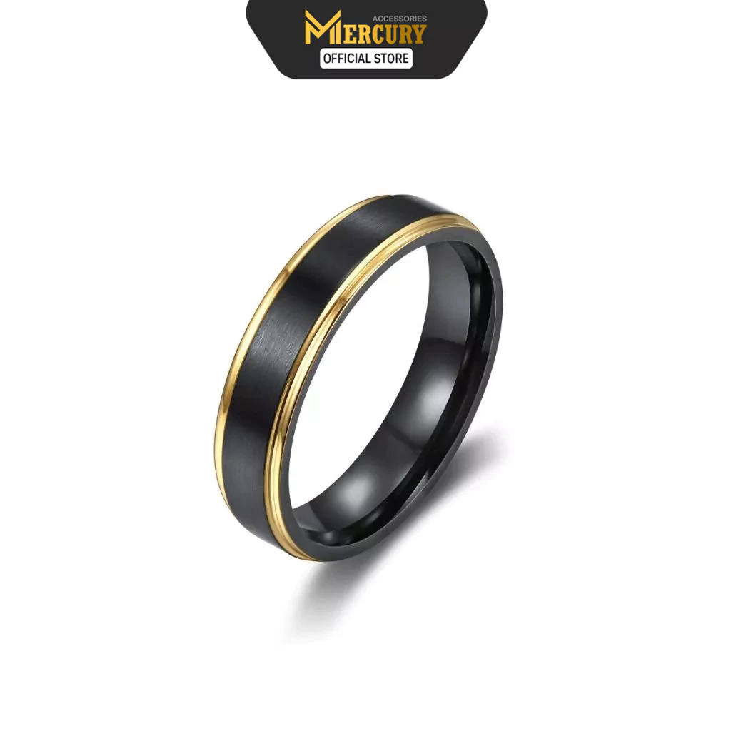 Nhẫn thời trang nam nữ Titan vĩnh cửu Mercury Golden Line