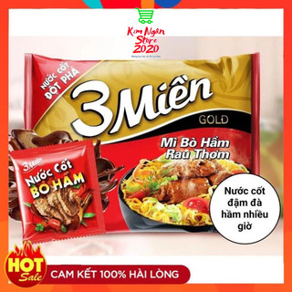 [HCM] Thùng 30 gói mì Ba Miền chua cay ( tặng 1 gói bò hầm rau thơm )