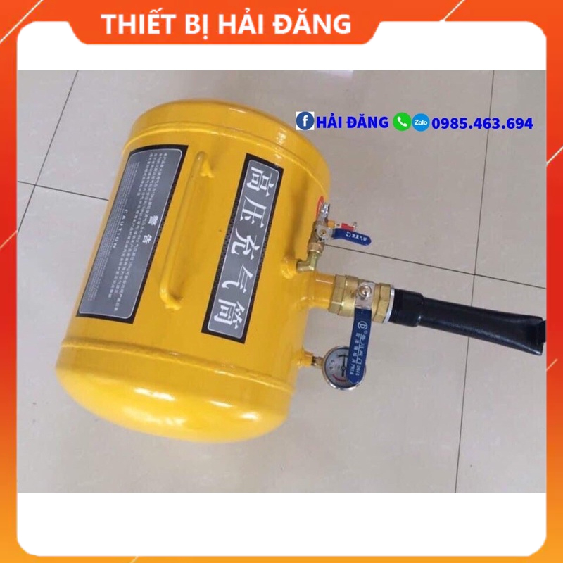 Bình hỗ trợ bơm lốp không săm 12L, loại bình dày