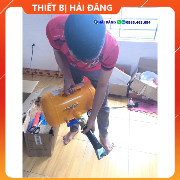 Bình hỗ trợ bơm lốp không săm 12L, loại bình dày