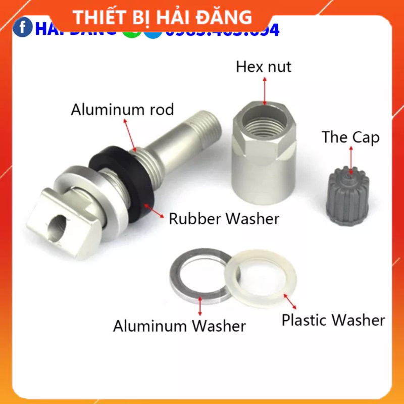 Thân Van Cảm Biến Giám Sát Áp Suất Lốp TPMS Cho Land Rover Volvo Honda BMW Hyundai Kia