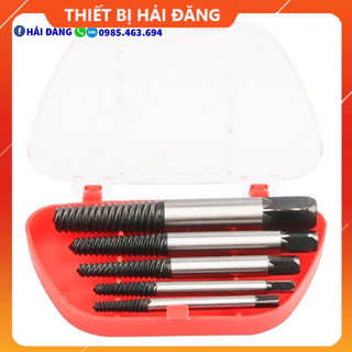 Bộ mũi vít nhổ ốc gãy, bộ tháo bu lông ốc vít trờn ren 5 chi tiết
