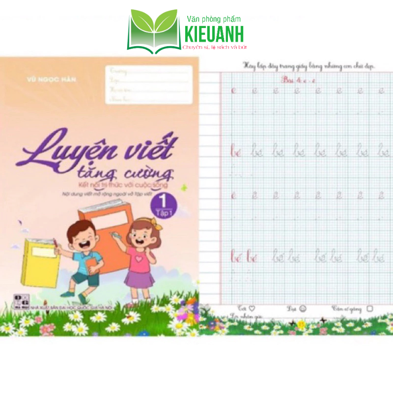 Vở luyện viết tăng cường ô li theo bộ Kết Nối tri thức Lớp 1 - tập 1