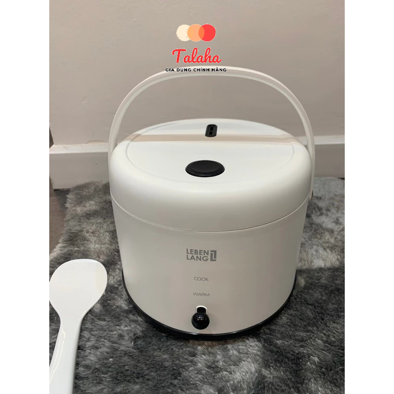 Nồi cơm điện Lebenlang LBL0586 dung tích 800ml, công suất 250W, nồi cơm điện mini - BH 24T chính hãng - Talaha