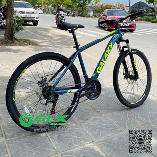 Xe đạp địa hình galaxy a5 mẫu mới 2023 khung nhôm, vành 26inch, bộ đề shimano 21 tốc độ, giảm xóc lò xo