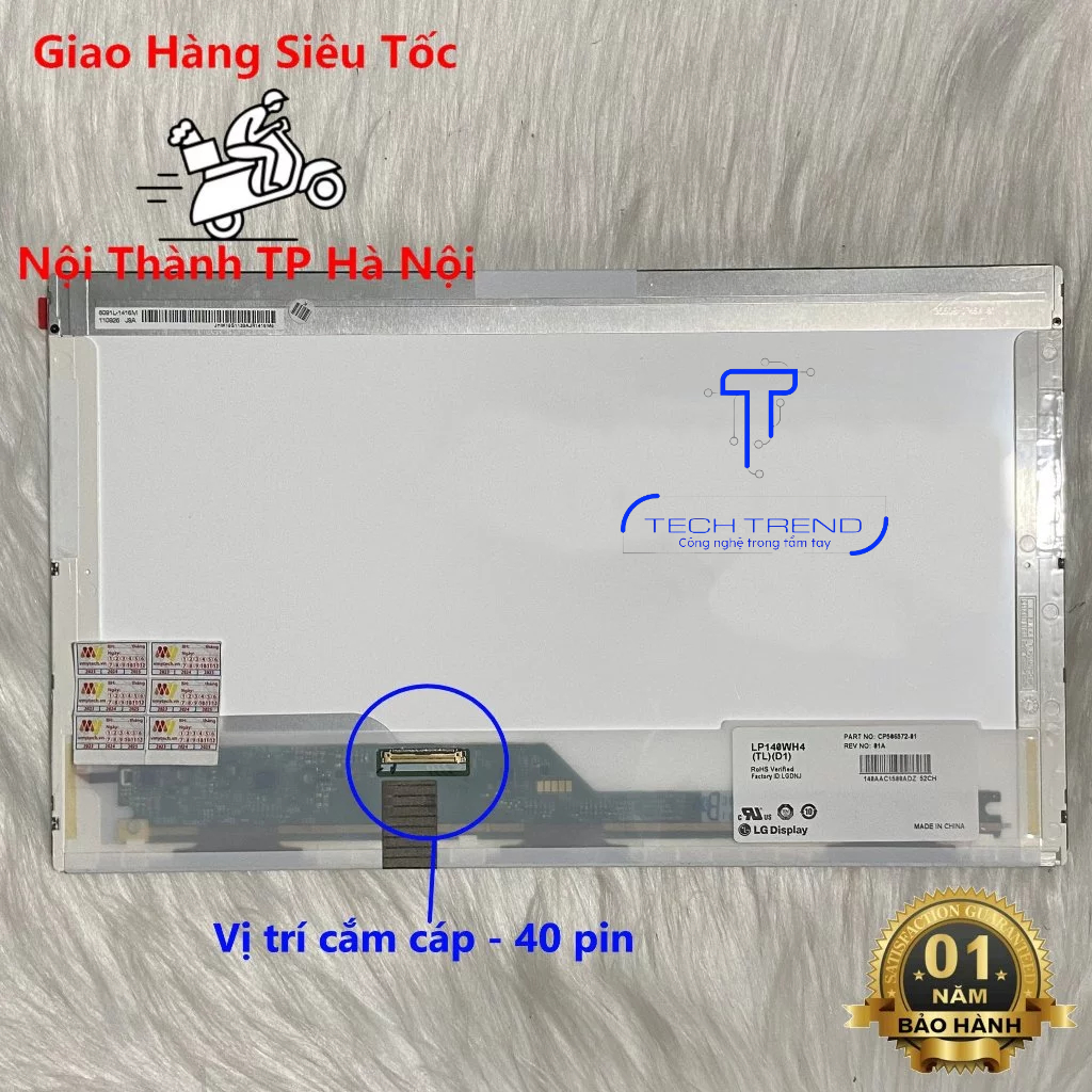 Màn Hình Laptop 14 Inch LED Dày 40 Pin ThayThế Cho Dell HP Lenovo Toshiba LG Asus HÀNG CHẤT LƯỢNG