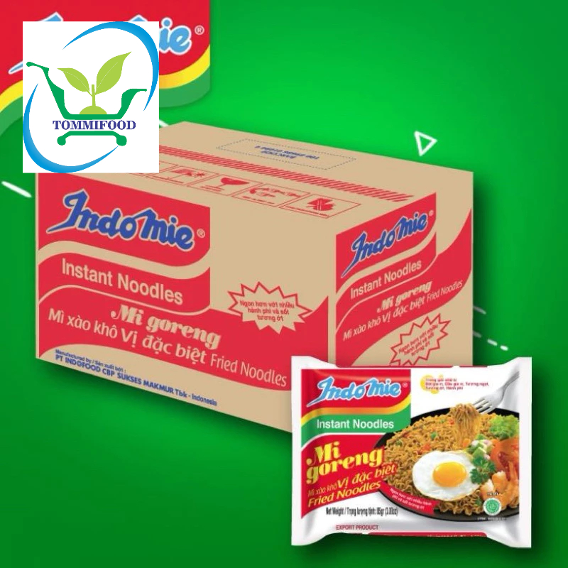 [ĐỦ VỊ- MÌ XÀO INDOMIE ] Thùng 40 gói mì xào khô Goreng Indomie (Giá Sỉ)