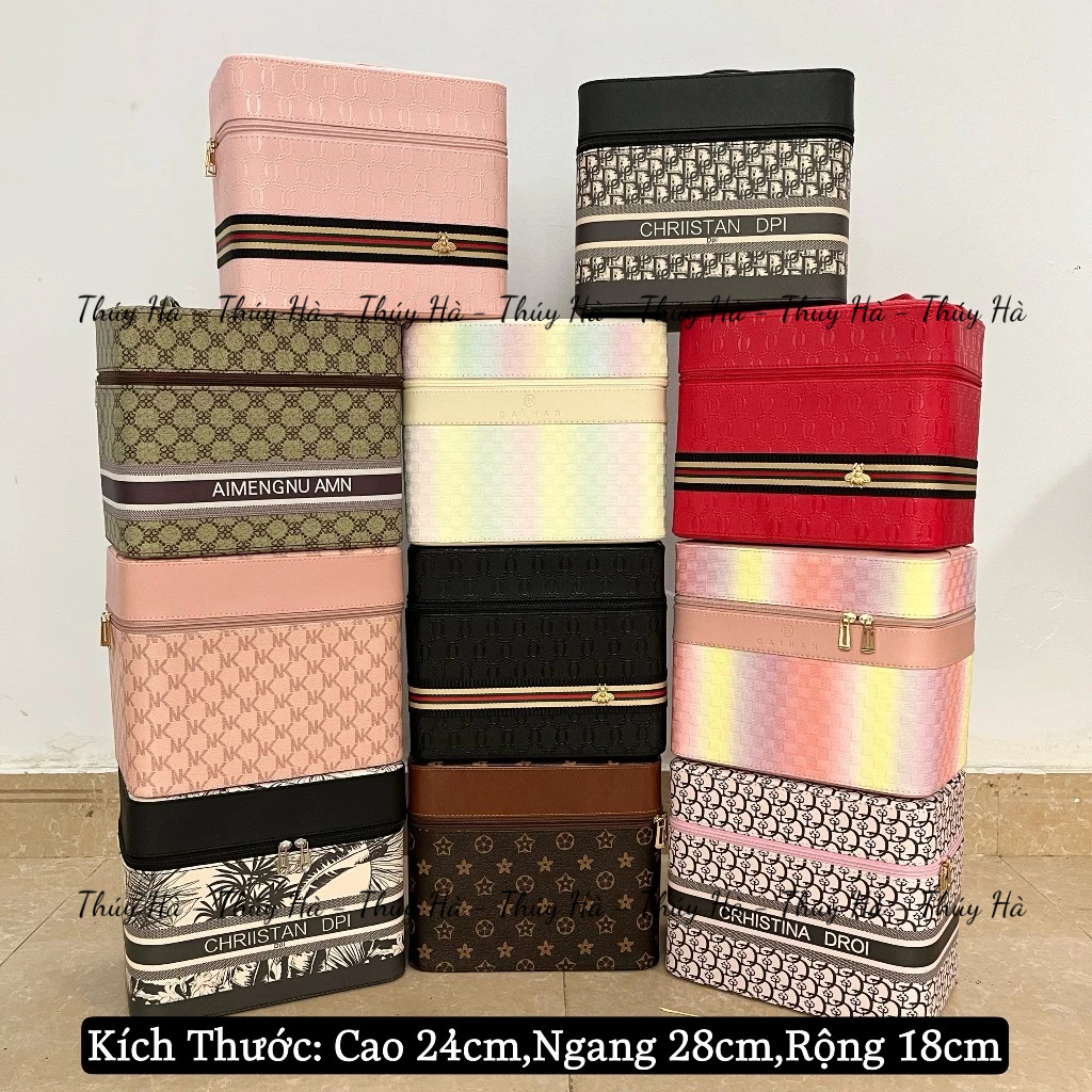 Cốp đựng đồ mi và nail TRANG ĐIỂM (28x18x24cm) _ dụng cụ nối mi_THÚY HÀ