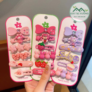 Sét kẹp tóc 6 chi tiết dễ thương